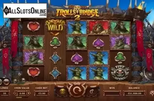 Reel Screen. Trolls Bridge 2 from Yggdrasil