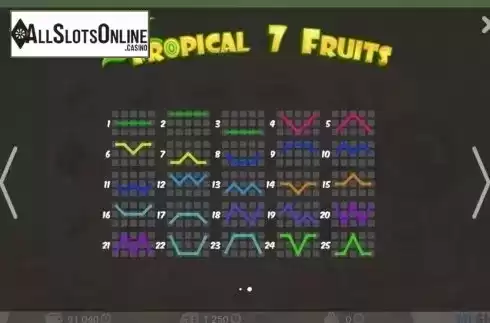 Screen3. Tropical7Fruits from MrSlotty
