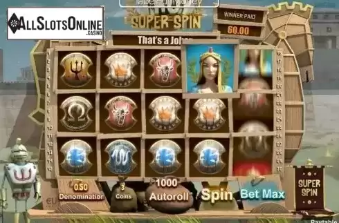 Screen8. Troy Super Spin from SkillOnNet