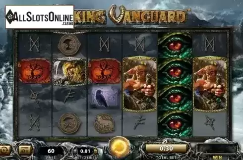 Reels screen. Viking Vanguard from WMS