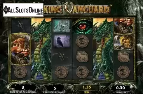 Free spins screen. Viking Vanguard from WMS