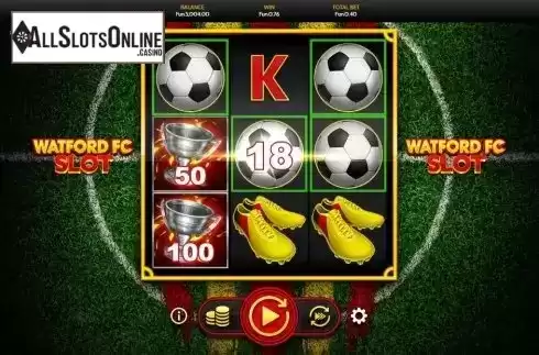 Win Screen. Watford FC Slot from OneTouch