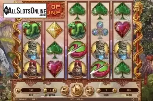 Reels screen. Ways of Fortune from Habanero