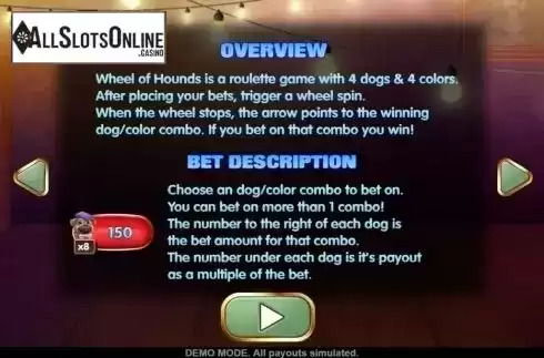 Game Rules 1. Wheel of Hounds from Asylum Labs Inc.