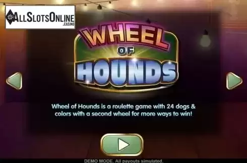 Start Screen. Wheel of Hounds from Asylum Labs Inc.