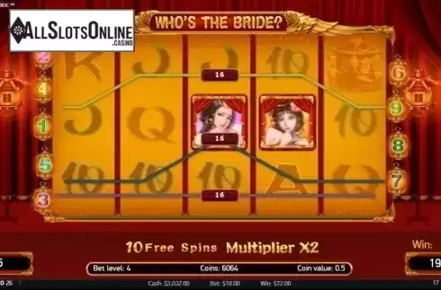 Free Spins 2. Who's the Bride from NetEnt