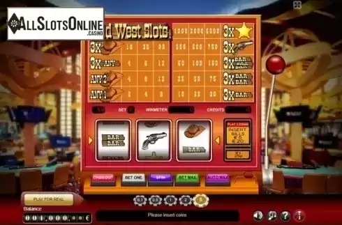Reel Screen. Wild West Slots (GameScale) from GameScale