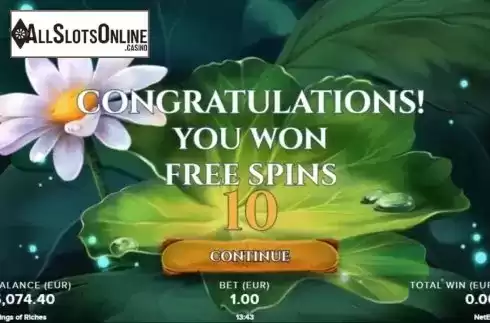 Free Spins 1. Wings of Riches from NetEnt