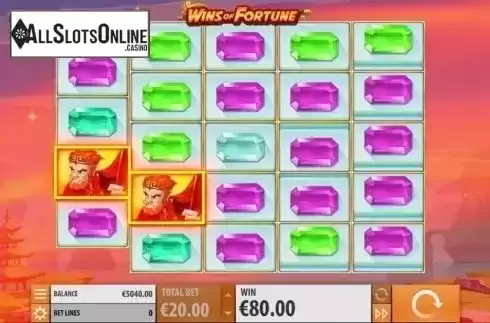 Screen 4. Wins of Fortune from Quickspin