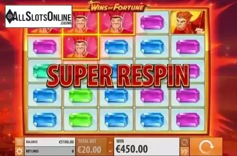 Screen 7. Wins of Fortune from Quickspin