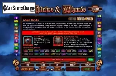 Rules. Witches & Wizards from RTG