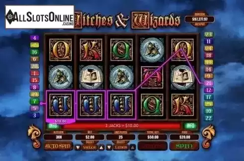 Win Screen. Witches & Wizards from RTG