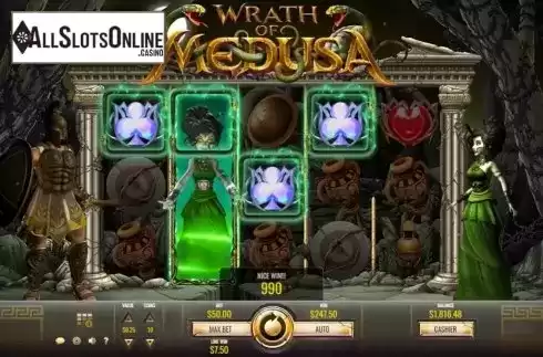 Nice Win 2. Wrath of Medusa from Rival Gaming