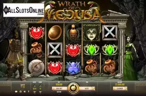 Reel Screen. Wrath of Medusa from Rival Gaming