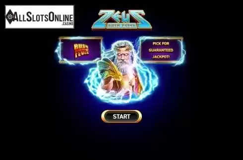 Start Screen. Zeus Rush Fever from Ruby Play