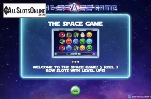 Start Screen. The Space Game from ReelNRG