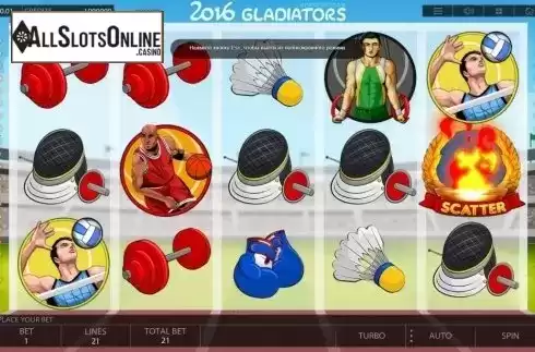 Screen6. 2016 Gladiators from Endorphina