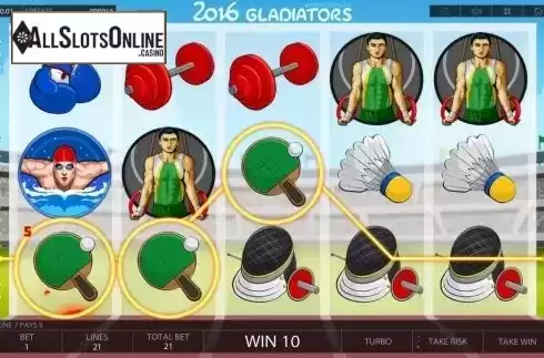Screen8. 2016 Gladiators from Endorphina