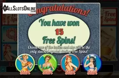 Free Spins 1. 4 Lucky Pin-ups from Spinomenal