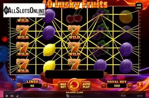 Game  workflow 2. 40 Lucky Fruits from Spinomenal