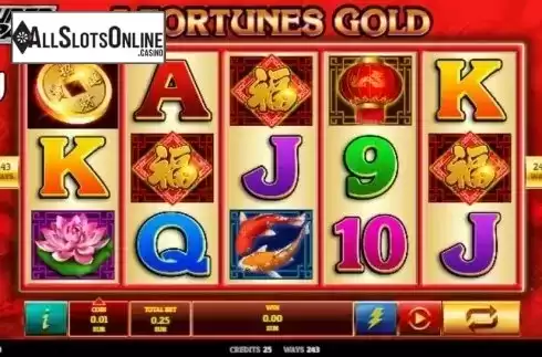 Reel Screen. 5 Fortunes Gold from Givme Games