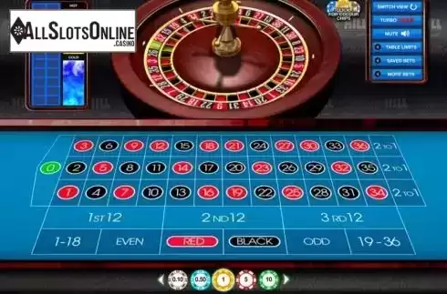 Game Screen. Mayfair Roulette from Blueprint