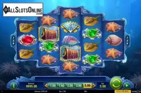 Game Workflow screen. Mermaid's Diamond from Play'n Go