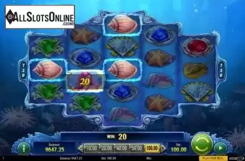 Wild Win screen. Mermaid's Diamond from Play'n Go