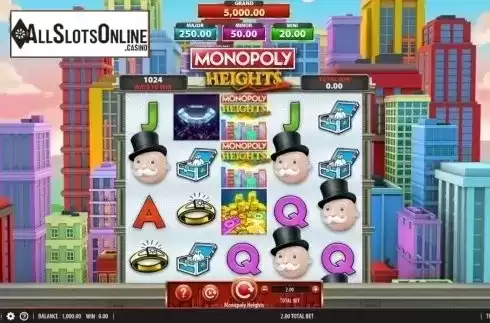 Reel Screen. Monopoly Heights from Bally