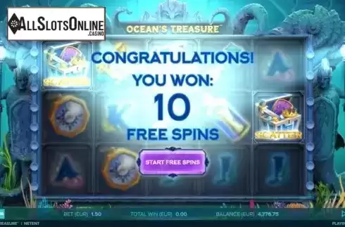 Free Spins 1. Ocean's Treasure from NetEnt