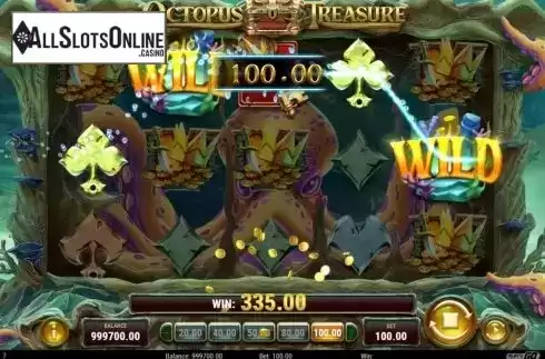 Win Screen 1. Octopus Treasure from Play'n Go