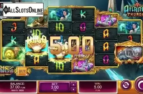 Win Screen. Atlantis Thunder from Kalamba Games