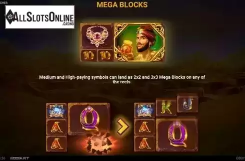 Mega blocks function screen