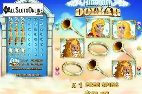 Free Spins 3. Almighty Dollar from Rival Gaming