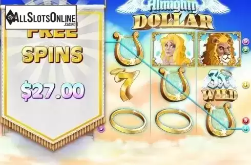 Free Spins 4. Almighty Dollar from Rival Gaming
