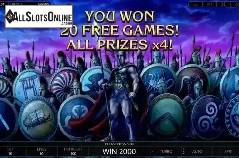 Free Spins 1. Almighty Sparta from Endorphina