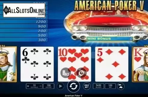 Game Screen 2. American Poker V from Wazdan
