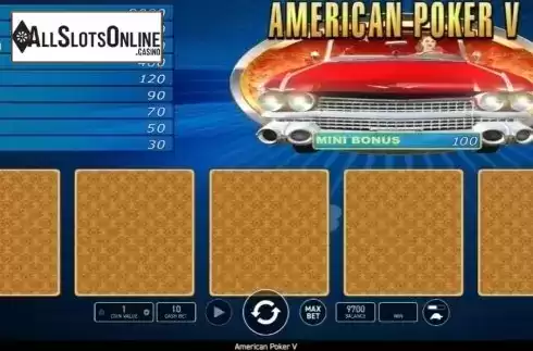 Game Screen 1. American Poker V from Wazdan