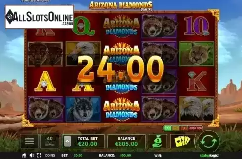 Win Screen 3. Arizona Diamonds from StakeLogic