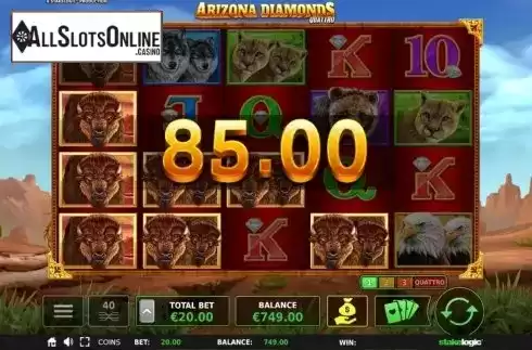 Win Screen 4. Arizona Diamonds from StakeLogic