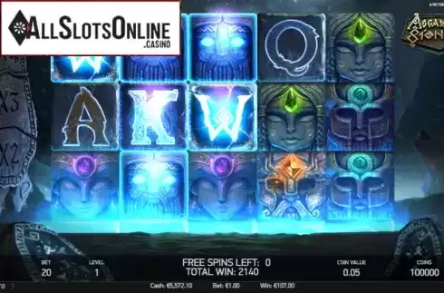 Free Spins Win Screen 2. Asgardian Stones from NetEnt
