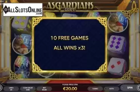 Win Free games. Asgardians Dice from Endorphina