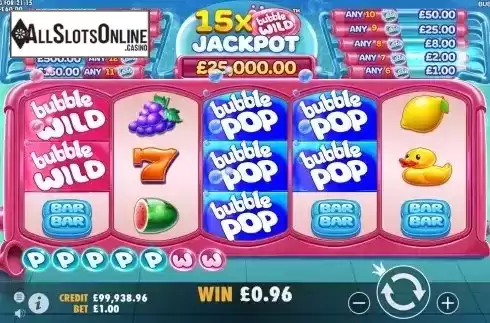 Bubble Pop Win Screen