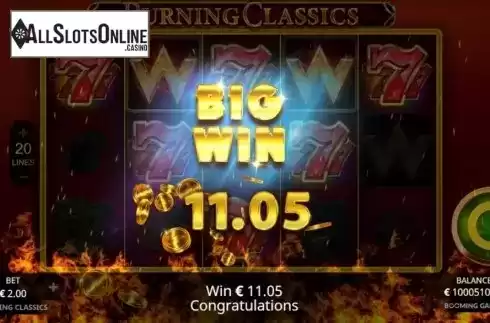 Big Win. Burning Classics from Booming Games