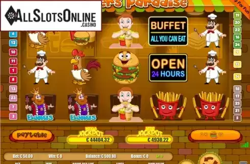 Screen2. Burgers Paradise from Portomaso Gaming