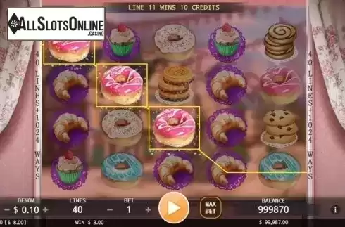 Win screen. Bakery Sweetness from KA Gaming
