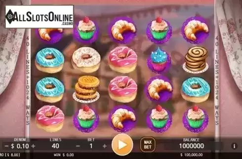 Reel screen. Bakery Sweetness from KA Gaming