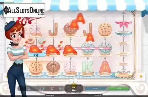 Win Screen. Belle’s Cupcakes from Roxor Gaming