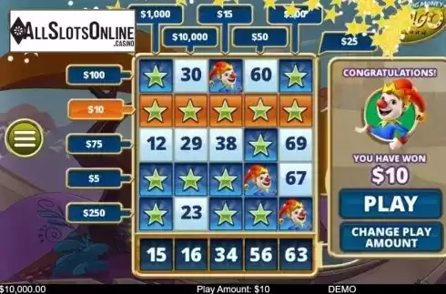 Game Screen 3. Big Money Slingo from Instant Win Gaming
