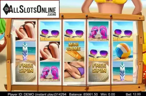 Reel Screen. Bikini Beach (Triple Profits Games) from Triple Profits Games